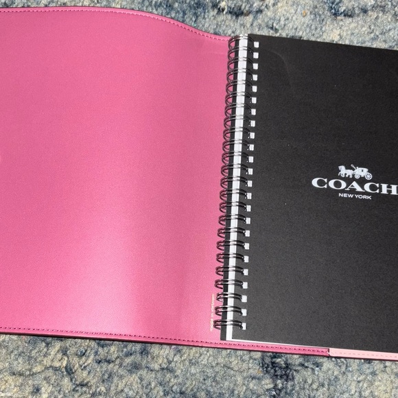 Coach Light Pink Monogram Notebook - Picture 2 of 2